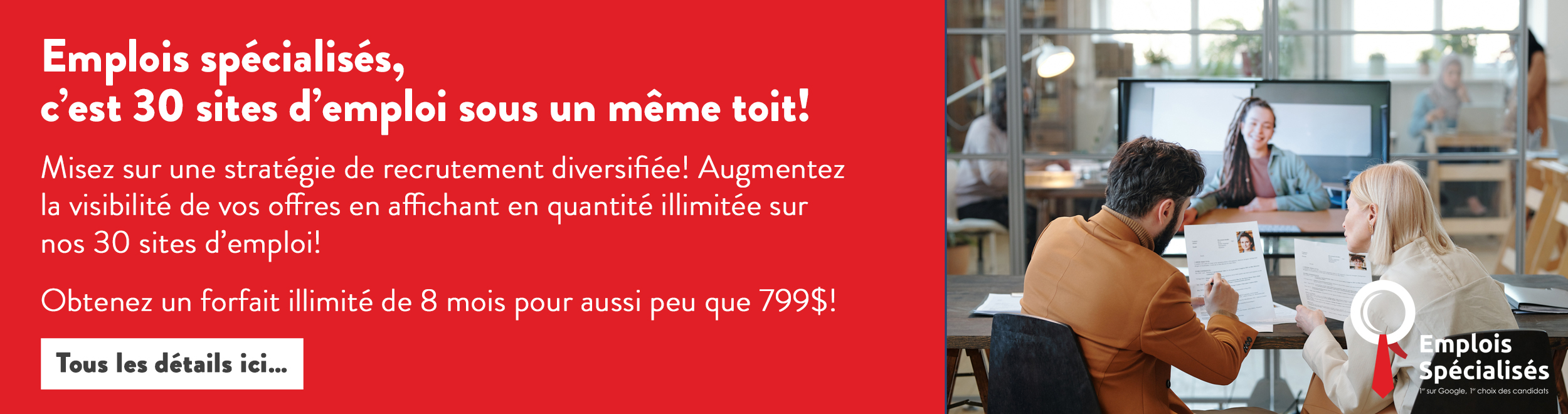 Promotions Emplois spécialisés